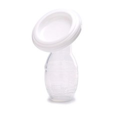 AOHAO BPA 프리 실리콘 수동 유축기, 화이트