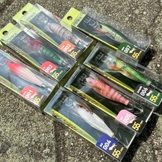 키우라 네로에기 55 스몰 미니 아이비바늘 쭈갑 에기, 전컬러 1개씩 (9번제외), 7개, 42g