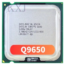 인텔 코어 2 쿼드 스레드 CPU 프로세서 Q9650 3.0GHZ 12M 95W LGA 775, 한개옵션0