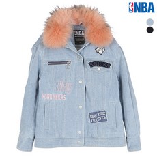 NBA 여성 뉴욕닉스 퍼 데님자켓 (N174DJ691P)