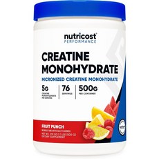 뉴트리코스트 크레아틴 모노하이드레이트 파우더 500g, 1개