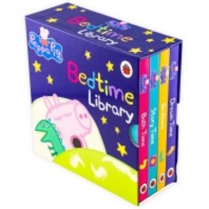 Peppa Pig 4 Board Books Set Bedtime Library Collection, Ladybird