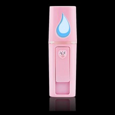 새로운 휴대용 나노 안개 스프레이 얼굴 모이 스처 라이징 뷰티 악기 USB 충전 핸디 분무기 미스터 장치 뷰티 도구, 분홍색