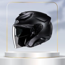 HJC F31 오픈페이스 헬멧 세미 플랫 블랙 출퇴근용