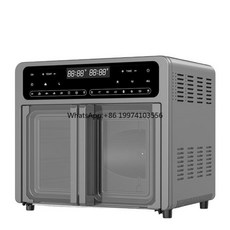 가정용 튀김기 에어프라이어 건강한 튀김 공기 순환 프라이드 치킨 기계 전기 스마트 에어 프라이어 오븐 요리 24L 1700W, 64) 색상 Box-Blue - UK