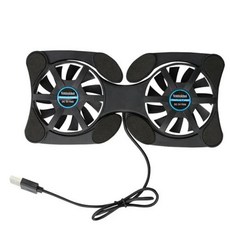 노트북 거치대 PC 모니터 스탠드 컴퓨터 테이블 휴대용 미끄럼 방지 냉각 선풍기 쿨러 패드 라디에이터 마스터 인치 노트, 없음, 1개