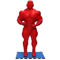 아미쿠스 실리콘 캐릭터 모래주머니 산 때리다 샌드백 인간형 트레이닝 무술, 레드 전인 실리콘 재질