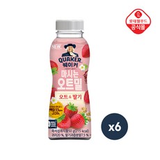 롯데 퀘이커 마시는 오트밀 봄딸기 50gx6개, 6개