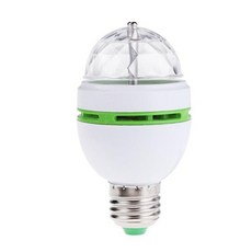 E27 3 w AC85-260V 다채로운 자동 회전 rgb led 전구 무대 조명 디스코 dj 파티 램프 휴일 전구 바 ktv 조명, 옵션선택개, E27 3W RGB