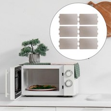 전자 레인지 웨이브 가드 커버 사무실 주방 레스토랑용 미카 시트 6x, 한개옵션0