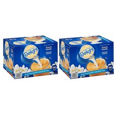 델라이트 프렌치 바닐라 크리머 싱글 192개입 x2팩 International Delight French Vanilla Creamer, 2.49L, 2개, 13ml