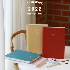 2022년도 생활의 온도 가계부 (날짜형) 캐쉬북 cash book 포켓 금전출납부 수첩 다이어리 엄마노트 장부 노트 머니 플래너 돈관리 스프링가계부 일기 캘린더 달력 선물, 02.밀키옐로우