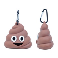 풉백 똥모양파우치 홀더 강아지 똥 주머니 그린백 똥츄 뽑아쓰는 케이스 배변봉투케이스, 똥모양백01332GA, 1개