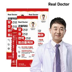 리얼닥터 당건강 장건강 면역건강 트리플케어 남재현박사직접성분개발 3중기능성 바나바잎추물혈당케어 다이어트 혈당상승억제 다니스코특허14종유산균 3개 30포