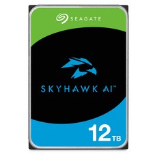 Seagate SkyhawkAI 3.5" [데이터 복구 3년부] 12TB 내장 하드 디스크 RV센서 탑재 5년