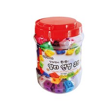 [러닝스텝] 연결큐브 & 수막대 (10색 100p), 1개