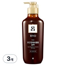 려 흑운 모근강화 볼륨 케어 영양 샴푸, 500ml, 3개