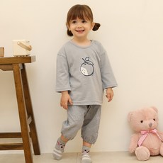 그린베베 국내생산 후르츠 7부상하복 2종세트 린베베 국내생산 후르츠 7부상하복 2종세트