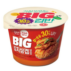 햇반컵반 BIG 김치삼겹덮밥, 325g, 15개