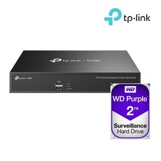 티피링크 VIGI NVR1016H＋2TB HDD 16채널 CCTV NVR 녹화기 세트, 1개 - nvr1016h