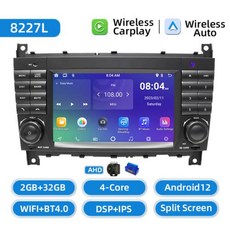 메르세데스 벤츠 E 클래스 W211 E200 E220 E300 E350 E240 E280 CLSCLASSW219 용 멀티미디어 GPS 네비게이션 오디오 안드로이드 1, 6)2GB 32GB ROMOBD2CAM