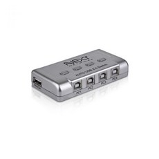 NEXT 3504PST USB 2.0 1대4 자동선택기 컴퓨터악세사리 rgb분배기 컴퓨터주변용품 PC용품 hdmi셀렉터 hdm, 단일상품