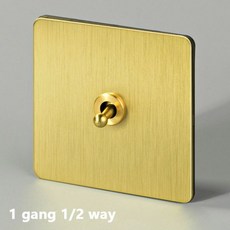 Avoir 골드 황동 패널 조명 스위치 USB 벽 소켓 토글 전기 콘센트 플러그, 1개