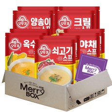 오뚜기 크림2p+양송이2p+쇠고기2p+옥수수2p+야채2p 스프세트, 1박스, 80g
