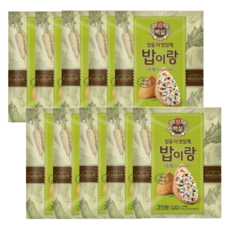 CJ제일제당 백설 밥이랑 야채 27g x10개