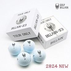 BILLAIN-Z3  'Ver.24' BILLAIN-Z3 4구 Urethane golfball 빌런-Z3 우레탄 3피스 골프공 golfbillain skull golfball 골프공선물 요즘대세골프공 1박스 4개입 
