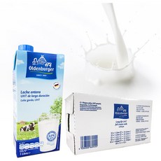 독일 올덴버거 멸균우유 1000ml x 12팩 (1박스)