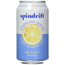 SPINDRIFT Spindrift 스파클링 워터 레몬 354.9ml12온스 195008, 12 Fl Oz (Pack of 1)_Raspberry, 1개, 355ml