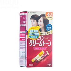 미원 (MEIYUAN) 일본 오리지널 수입 미원 코레무스 염발보호덮개 흰머리 염색크림 4G 자연 밤색, 상세페이지 참조