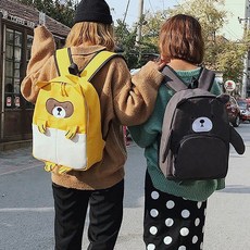 버즐 귀 달린 동물 가방 캐릭터 백팩 2종