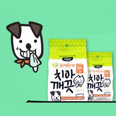 강아지 고양이 치아관리 양치 안전 물티슈 대형견