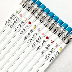 네임코코 주문제작 화이트 과일 네임연필 2B, P07F-과일-11개입