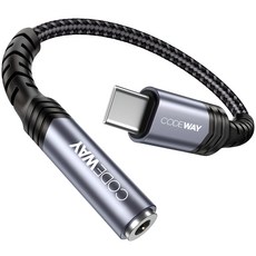코드웨이 usb c타입 to 3.5 이어폰 싱글 젠더, 0.18m, 그레이(싱글), 1개 0.28m, 그레이(싱글), 1개
