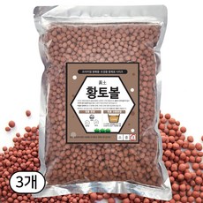 세경팜 국내산 황토볼 대립 수경재배, 2L, 3개