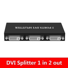 모니터케이블 DVI 1 in 2 4 비디오 신호 /4 eu 또는 us uk au 전원 어댑터 1x2/1x4 포트, 3.DVI splitter 1x2 - au power, 1개