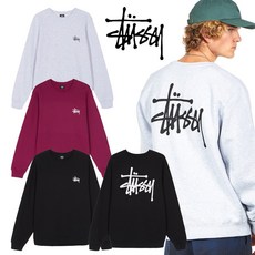 스투시 맨투맨 베이직로고 크루 스웨셔츠 Stussy Basic Crew