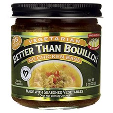 Better Than Bouillon Vegetarian No Chicken Base 8 oz Better Than Bouillon 채식 치킨 베이스 없음 8온스, 1개, 358.34g