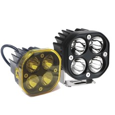 락모터스 오토바이 60W 2IN1 LED 안개등 전조등 써치라이트 CRI 보조등 보조등 후미등 조명 자동차 바이크, 2세트