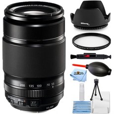 후지필름 XF 55-200mm f3.5-4.8 R LMOIS 렌즈 16384941 - 액세서리 번들 포함 튤립후드 UV필터 청소펜 송풍기 극세사 천 및 청소 키트