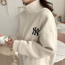 멋쭈 뉴욕 뽀글이 양털 덤블 집업점퍼 3color