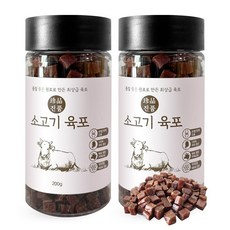 펫티즈 진품 소고기 육포, 2개, 200g, 소고기맛 - 강아지오래먹는간식