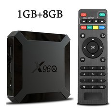 핫 X96Q 안드로이드 10.0 스마트 TV 박스 2GB 16GB Allwinner H313 쿼드 코어 4K VS X96 미니 셋톱, 1) Eu 플러그  1G 8G TV Box - 스마트tv박스