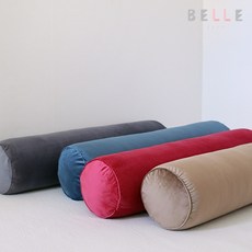 [데코벨] 벨벳 무지 바디필로우 (솜포함) 안고자는베개, 베이지