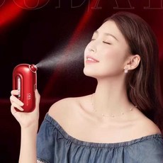 파웰 산소테라피 각질 산소수 휴대용 미스트기 보습, 상세페이지 참고, 빨강 보습