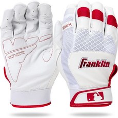 Franklin Sports 프랭클린 스포츠 MLB 야구 배팅 장갑 - Shok-Sorb X + 소프트볼용 성인 청소년 패딩 논스팅 글러브 쌍 다양한 색상 사이즈