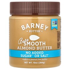 Barney Butter Bare Almond Smooth 10 oz 284 g, 283 g, 284g, 1개